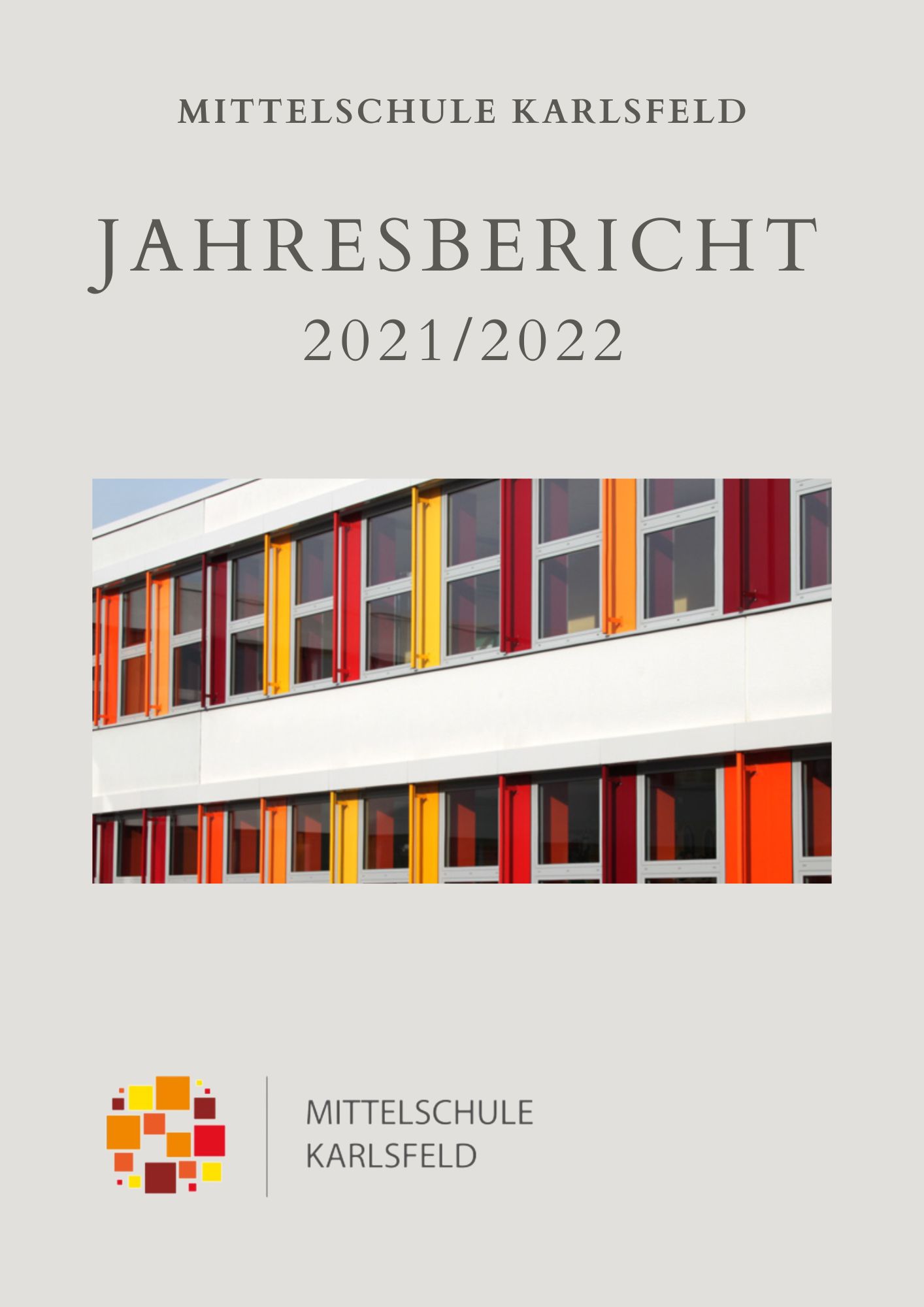 Cover des Jahresberichts der MSK Schuljahr 21/22